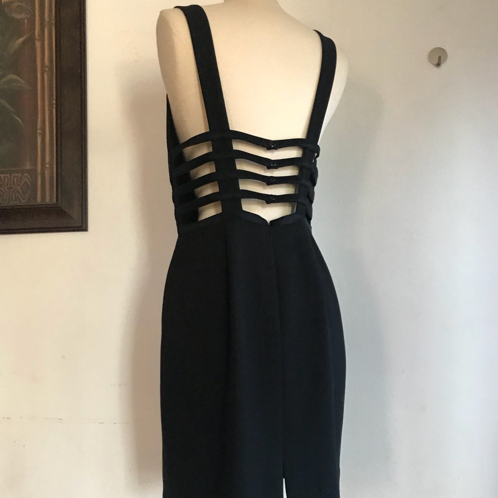Vintage Andrea Polizzi Black Strap Dress